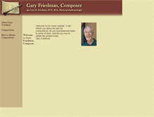 Tablet Screenshot of garyfriedmanmusic.net